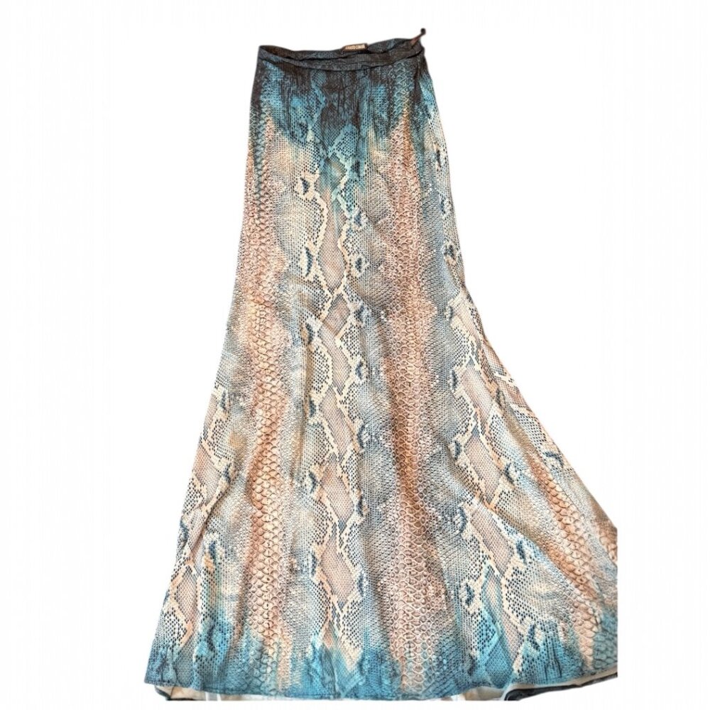 Roberto Cavalli snakeskin maxi dress (S)
